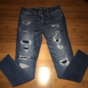 American eagle ripped jeans
